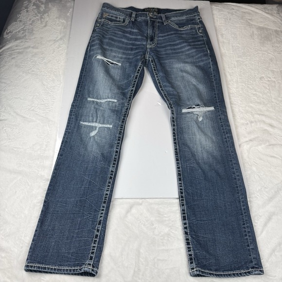 Salvage Supply Co for Buckle Mayhem Straight Fit  Jeans Men 34x32 - Picture 9 of 15